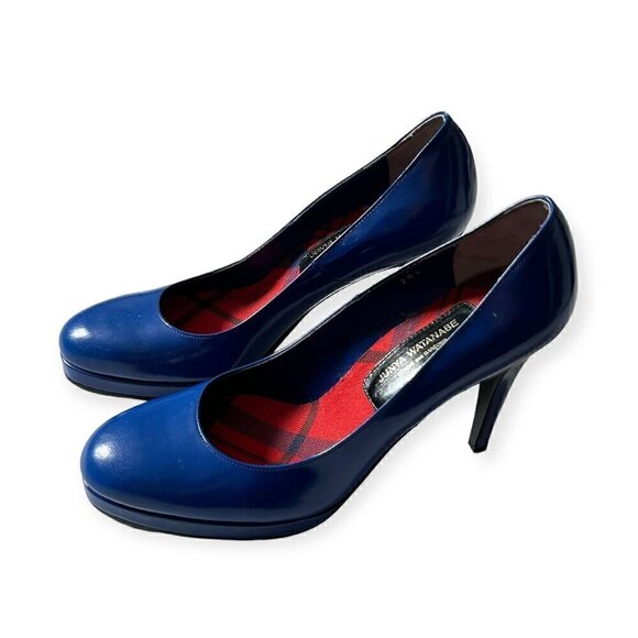 Junya Watanabe Comme des Garçons Blue Platform Pumps, Size 24.5 Japan - Picture 3 of 16
